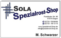 Spezialrost-Shop Visitenkarte